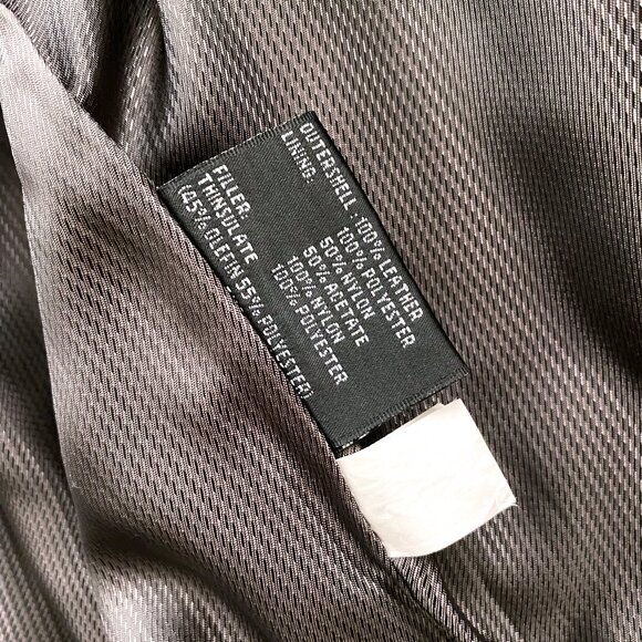 Vintage Black Leather Utility Jacket – Oversized Fit (Men’s L / Unisex) - Picture 11 of 12